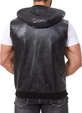 Men's Vintage Faux Leather Vest
